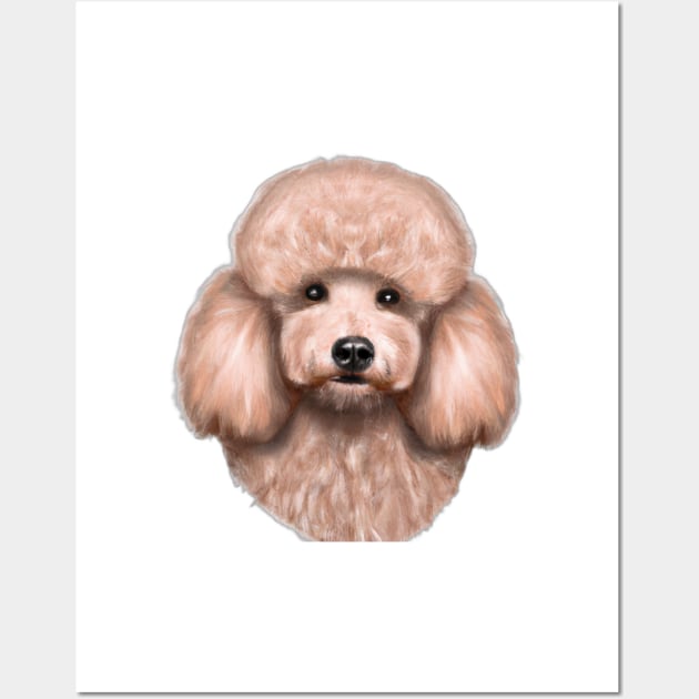 Cute Poodle Drawing Wall Art by Play Zoo